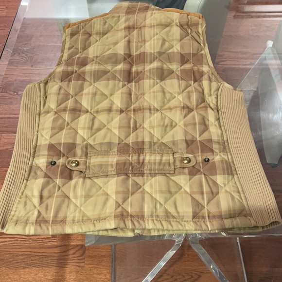 Lauren by Ralph Lauren tan Petite Mediun Vest nwot puffer vest - Picture 4 of 4